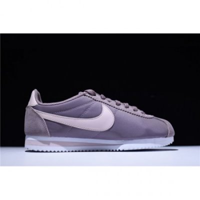 Nike Bayan Classic Cortez Nylon Taupe Gri / Kırmızı Lifestyle Ayakkabı Türkiye - SAJOP67F